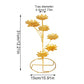 Golden Butter Lamp Holder Metal Lotus Light Cup Candlestick Living Room Restaurant Temples Buddhist Candle Stand Home Decoration