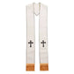 Clergy Stole Catholic Priest Stole Unisex Adults Catholic Mass Pastor Liturgical Overlay Embroidery Cross with Tassel