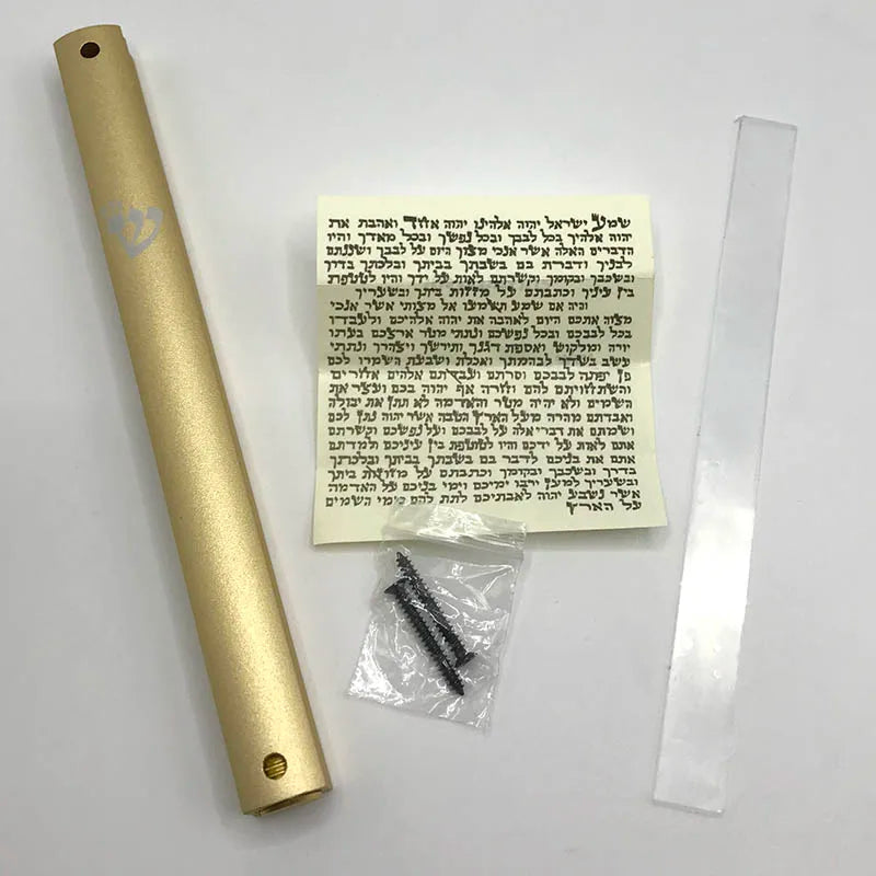 Jewish Aluminium Mezuzah Case Home decor Weatherproof Door Mezuza Judaica Art for Home Blessing 17cm(6.7 inch)