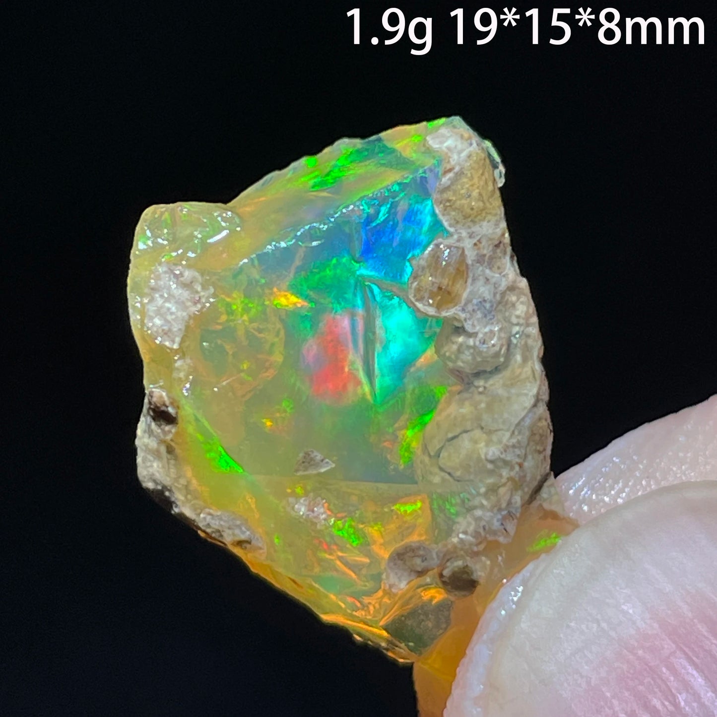 Natural Colorful Ethiopia Opal (Need In Water) Rare Gem Stone Mineral Healing Quartz Crystals Gemstone Shooting under lighting