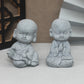 Buddha Stone Statue Little Buddhist Monks Tibetan Buddhism Figurines Zen Garden Ornament Meditation Home Aquarium Decoration