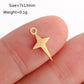 5PCS/Lot Celestial Mini Star Charms Stainless Steel Pentagram/Astral/Meteor/Moon Pendant DIY for Earring Bracelet Jewelry Making