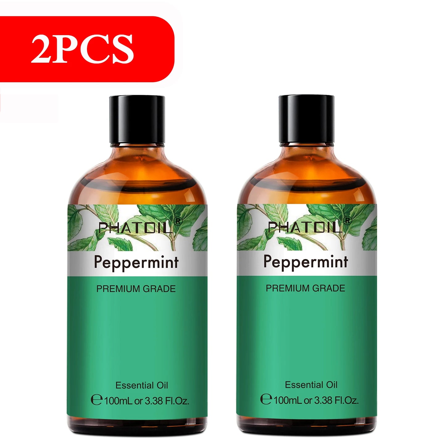 PHATOIL 100ml Natural Essential Oil For Skin Aromatherapy Lemongrass Eucalyptus Lavender  Peppermint Fragrance Essential Oils