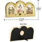 Catholic Divine Mercy Jesus Christ Image Frame Holy Family St. Michael Triptych Icons Sticker Tabletop Prayer Home Church Decor
