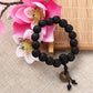 2023 New Religion Buddhist Women Men Prayer Beads Wood Bead Bangle Copper Coin Buddha Bracelet  Accessories