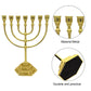 7 Branch Menorah Candle Holder Jerusalem Temple 12 Tribes of Israel Menorah 6.69-inch Height Antique Hanukkah Candle Stand  4 3