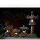 New Mini Pagoda Lantern Light Garden Statue Decorative Sand Stone Micro Landscape Lamp Zen Yard Miniature Bonsai