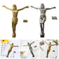 Zinc Alloy Jesus Figure Christian Wall Cross Accessories Gift 12cm Tall Home Office Furnishing Decor