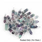 CSJA Fluorite Crystals Necklaces Pendants Suspension Quartz Natural Gem Stone Necklace for Women Hexagonal Reiki Healing G954