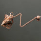 Silver Color Copper Metal Pendulum for Dowsing Divination Energy Reiki Healing Pointed Meditation Witch Spiritual Pendulos X092