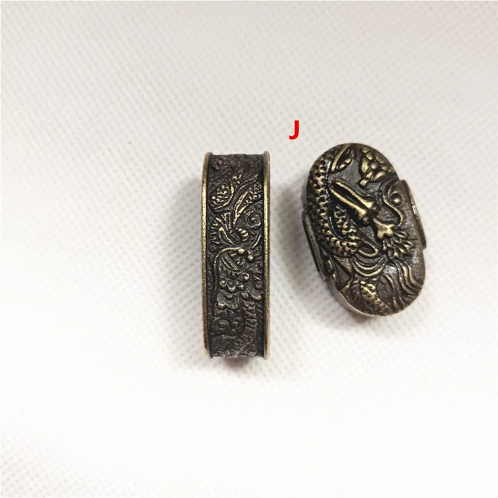 New Sword Handle Tsuka Alloy Fuchi Kashira For Japanese Samurai Katana Wakizashi Sword Fittings