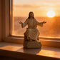 Jesus Open Arms Blessing Statue With Bible Verse Base I Am With You Always Resin Christian Figurine Religious Home Decor Gift