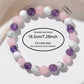 Three Colors of Natural Stone 8mm Round Beaded Elastic Bracelet Universal for Both Men and Women