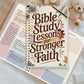 A5 Bible Study Notebook Spiral Bound, SOAP Method Christian Journal, Scripture Observation Prayer Faith Journal