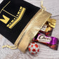 10pcs black Kaaba Velvet gift bags hajj mubarak umrah mubarak Muslim Islamic Ramadan Kareem happy Eid Al Adha decoration present