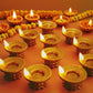 75STO-LED Diwali Diya 24 Pcs Water Sensor Lights, Waterproof Flameless Tea Lights For Home, Temple Pooja, Return Gift