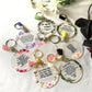 all 10pcs Print Hebrew Plexiglass Wedding Party Guest Favor Gift Bar Mitzvah Souvenir Key Chain with Ring Blessing Personalized