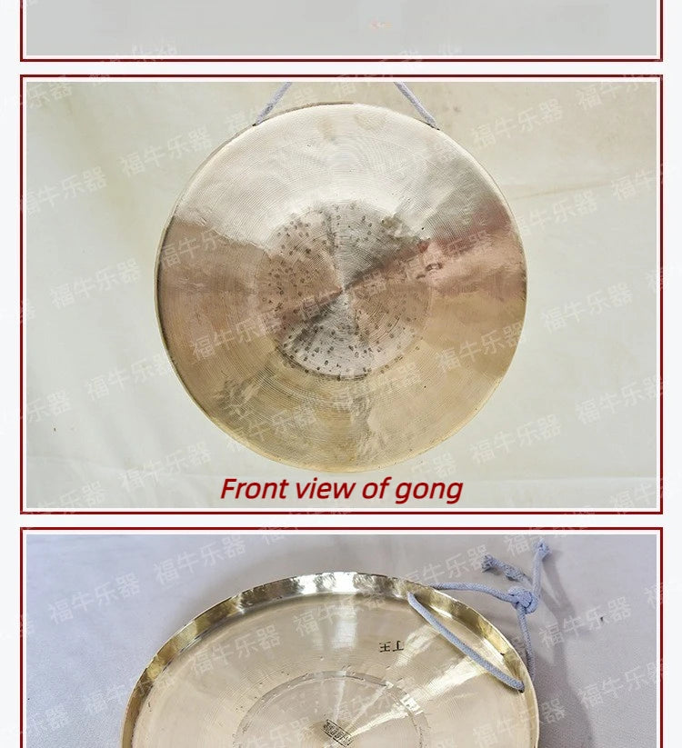 Copper Gong 16-80CM Handmade Gong Sound Healing Meditation Celebration Gongs Practice Cymbals Percussion Musical Instruments