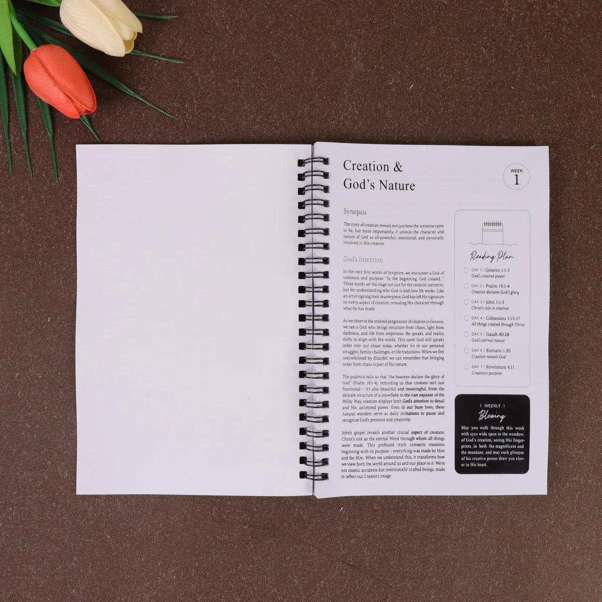 Women'S Bible Study-Christian Prayer Notebook, Floral Design Scripture Verses, Bible Writing, Prayer Journaling - Gift for Women