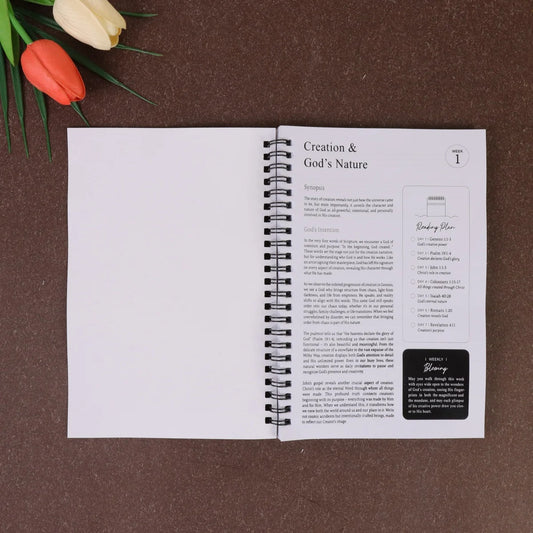 Women'S Bible Study-Christian Prayer Notebook, Floral Design Scripture Verses, Bible Writing, Prayer Journaling - Gift for Women