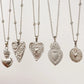 1Pc Religious Christian Catholic Sacred Heart Pendant Necklaces Stanless Steel Gothic Moth Textured Love Collares Jewelry