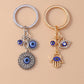 Fashion Metal Evil Eye Keychain for Car Key Women Men Handbag Pendant Keyring Accessories DIY Jewelry Gifts