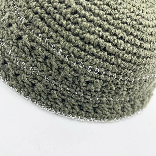 Jewish 20cm Kippah Handmade Knitted Yamaka Hat for Men Kipa Yarmulke Judaica Best Gifts