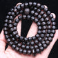 Natural Ebony Tibetan Prayer Turning Wheel Six-Character 8Mm 108 Beads Mara Necklace Rosary Beads