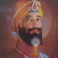 Sikh Historical Art Print of Guru Nanak Dev, Guru Ram Das, Baba Deep Singh & Maharaja Bhupinder Singh Vintage Devotional Poster