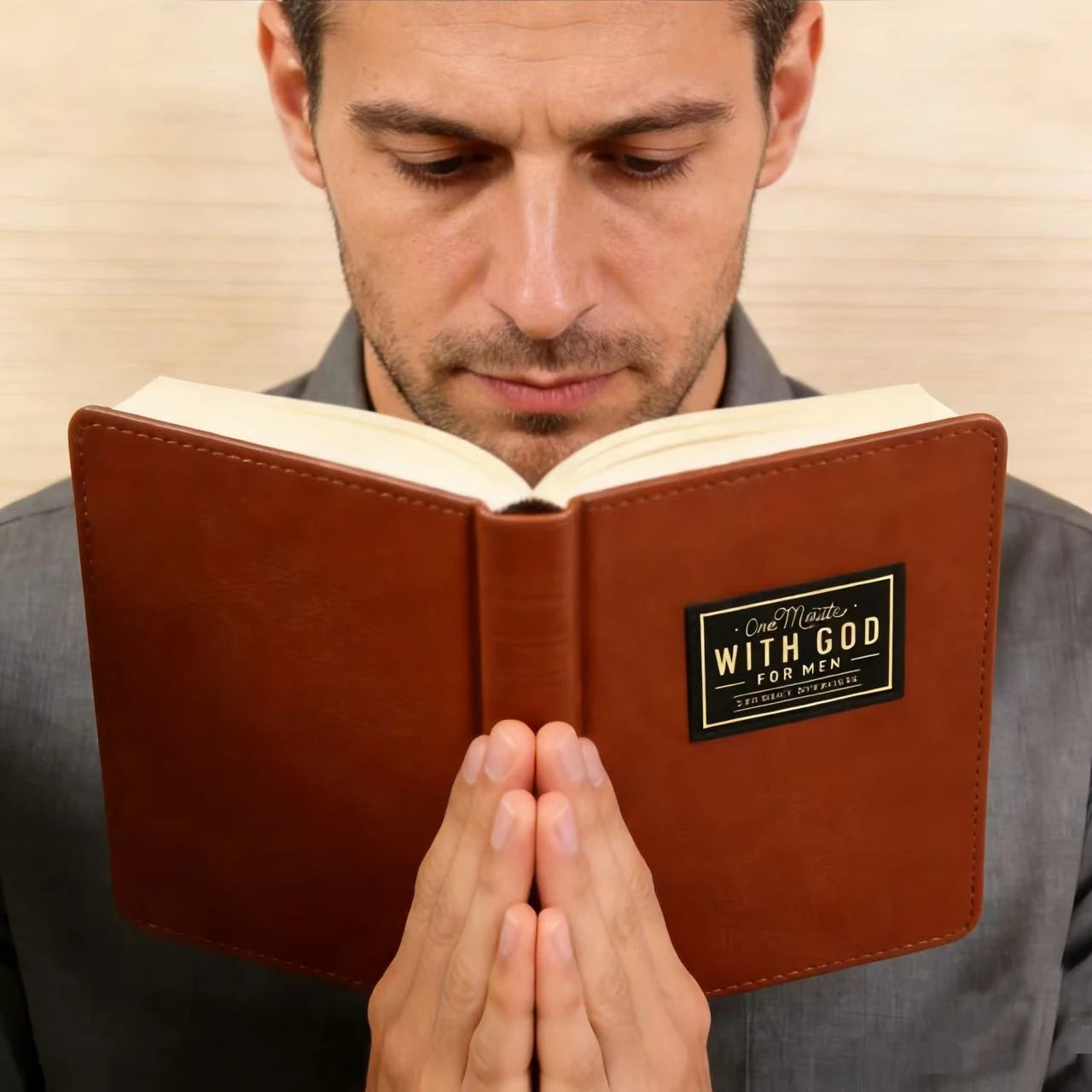 Men'S One Minute with God: 365 Daily Morning Prayers - Daily Bible Reading and Prayer Journal with Elegant Cover, Golden Letteri
