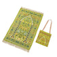 2pcs set Muslims Prayer Rugs With Bag Polyester Portable Blanket Islamic Mat with Tassels Travel Blanket Prayer Mat
