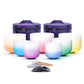 Pink 432 hz Crystal Singing Bowl Set of 7 pcs Quartz Sound Chakra Bowl Yoga Meditation Healing  with Carry Case