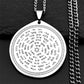 Tetragrammaton Jehovah Yahweh Hebrew Alphabet Necklace Women Men Stainless Steel Jewish Christianity Pendant Necklace Jewelry