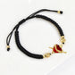Red/Black Rope Braided Sacred Heart Shaped Crystal Cross Bracelet Classic for Men Women Lucky Religious Jewelry Party Gift