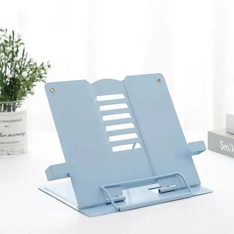 2023 Adjustable Portable Metal Adjustable Reading Book Holder Support Document Shelf Bookstand Tablet Music Score Recipe Stand