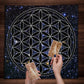 Tarot Tablecloth Mandala Flower Of Life Altar Cloth For Divination Meditation Circle Galaxy Tarot Mat Spiritual Oracle Card Pad