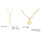 Teamer Israel Map Star of David Pendant Necklace for Women Men Jewish Stainless Steel Necklace Ethnic National Jewelry Wholesale