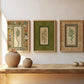 1/3pcs Islamic Muslim Arabic Calligraphy Canvas Print Bohemian Flowers Plants Wall Art Poster for Home Decor Perfect Eid Gift