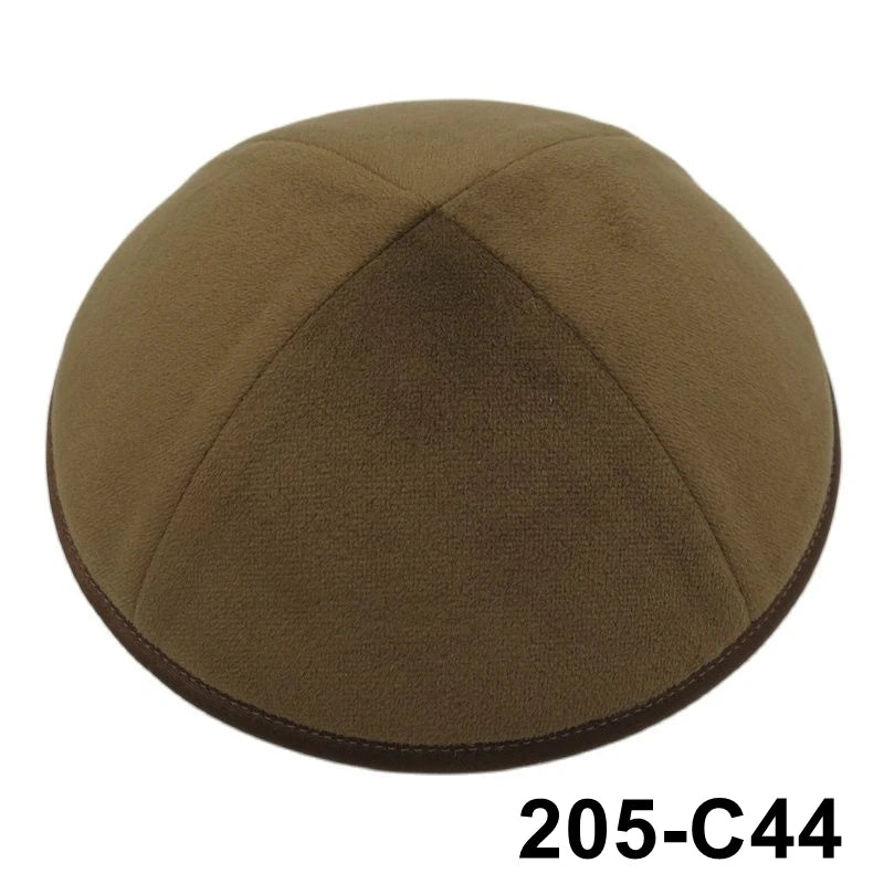 GIU 19cm Jewish Velvet Kippah Kippot Kipa Caps Skullies Beanies Yarmulke Kipot Dome For Wedding And Events