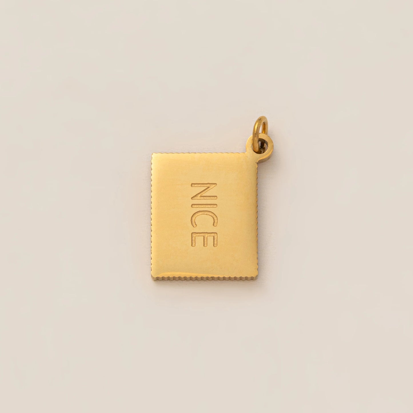 1PC minimalist gourmet style pendant, stainless steel plated with 18K gold, DIY preferred jewelry accessory