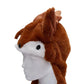 Plush Christmas Hat Interactive Game Windproof Elk Christmas Dress Up Doll Hat Cute Cartoon Santa Hat Ears Move Party Headdress
