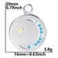 100% Stainless Steel Moon Pendants For Jewelry Making Supplies Various Luna Animal Wings Sun Star Eye Charms In Bulk Accessories