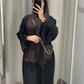 Eid Modest Dress for Women Abaya Lace-up Sleeve Morocco Party Dresses Ramadan Vestidos Largos Kaftan Islam Dubai Arab Long Robe