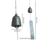 Japanese Wind Chimes Cast Iron Wind Bells Hanging Pendant Feng Shui Good Luck Temple Wind Bells Outdoor Home Garden Decoration