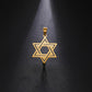 EUEAVAN 1pc Jewish Star of David Hexagram Pendant Stainless Steel Amulet Charms for Jewelry Making Necklace Supplies