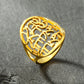 LIKGREAT Women Shema Ring Hebrew Kabbalah Jewish Faith Prayer Judaica Jewelry Religious Amulet Stainless Steel Gift