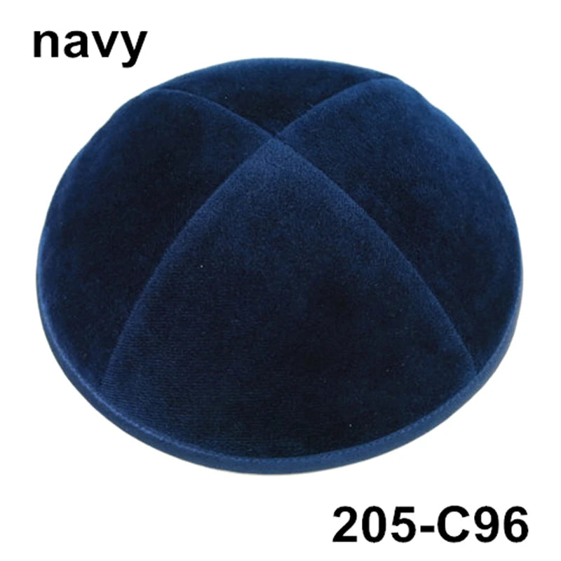 GIU 19cm Jewish Velvet Kippah Kippot Kipa Caps Skullies Beanies Yarmulke Kipot Dome For Wedding And Events