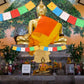 20sheets Meditation Flag Satin Prayer Banners Nepal Home Prayer Flag Tibet Banner Garden Flags