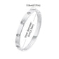 Vnox Waterproof Luxury Bangles Round Zircon For Women,Stainless Steel Classic Wrist Bracelets,Hand Jewelry Mother's Day Card