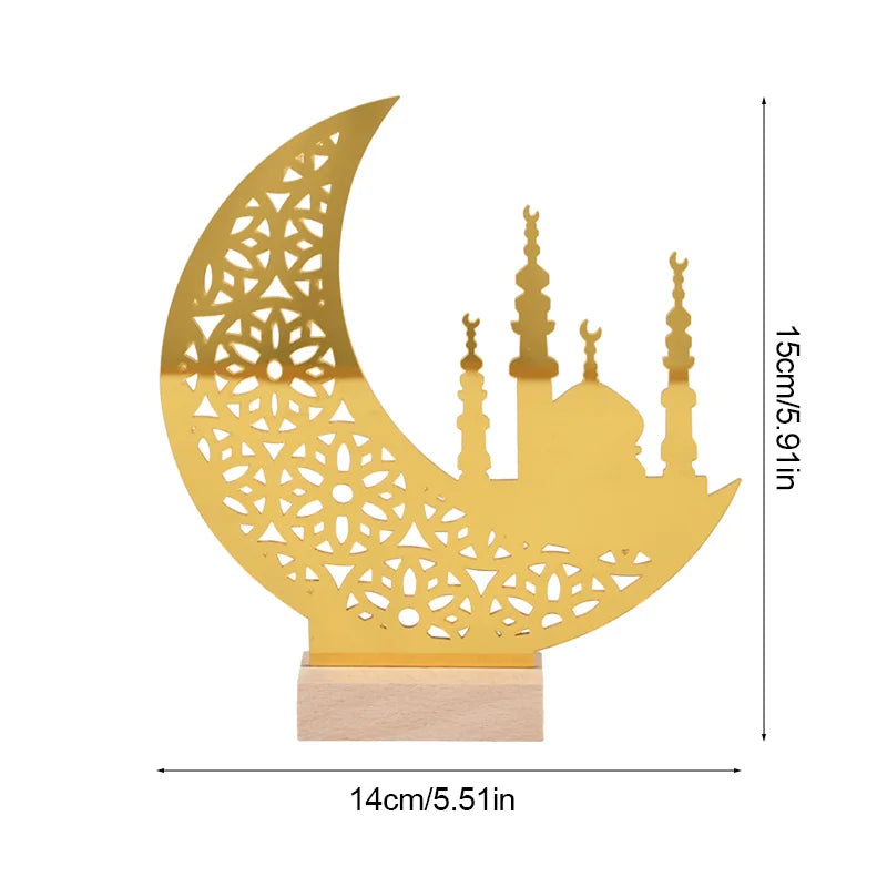 Eid Mubarak Acrylic Ornament Ramadan Mubarak Home Table Decoration Wooden Sign 2026 Islamic Muslim Party Decor Eid Al Adha Gift